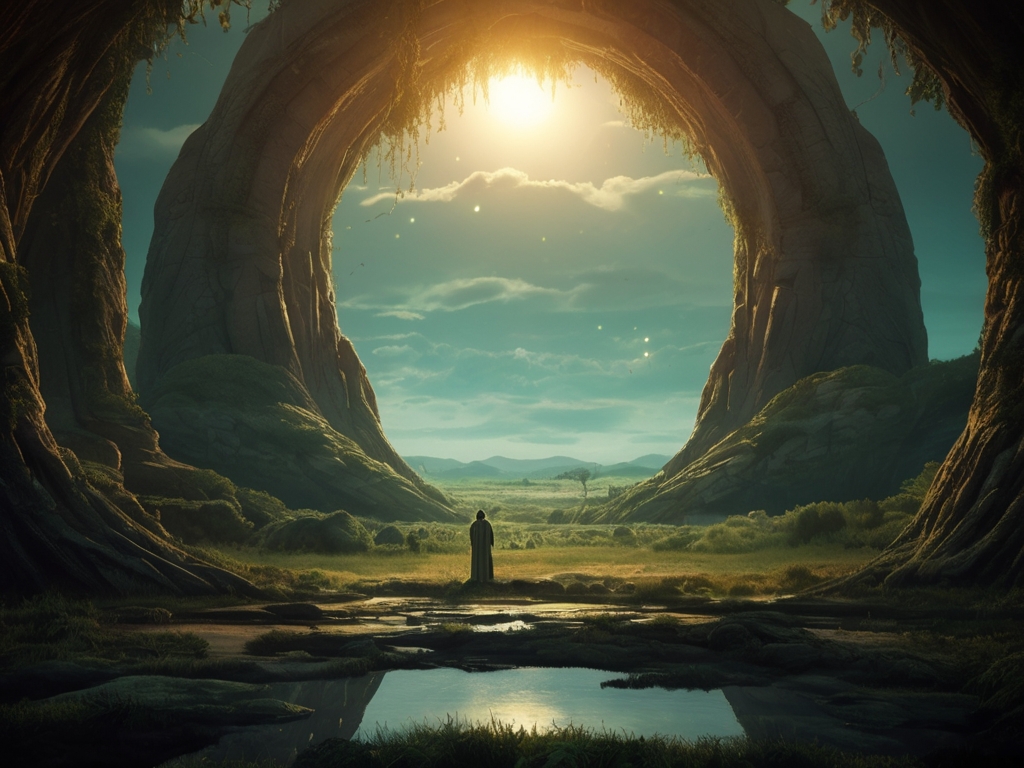 Portal resplandeciente.