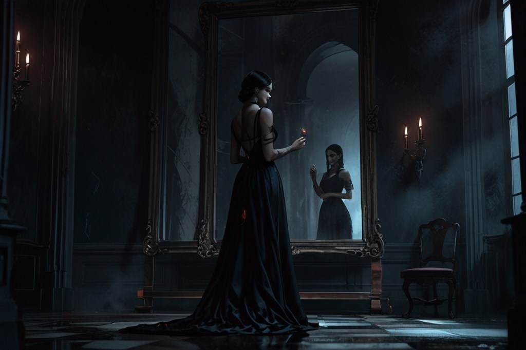 Yo, tras mi&nbsp;espejo.