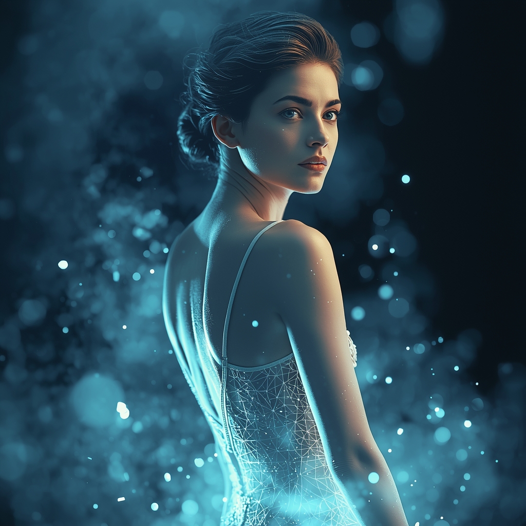 Con brillo azul en la&nbsp;mirada