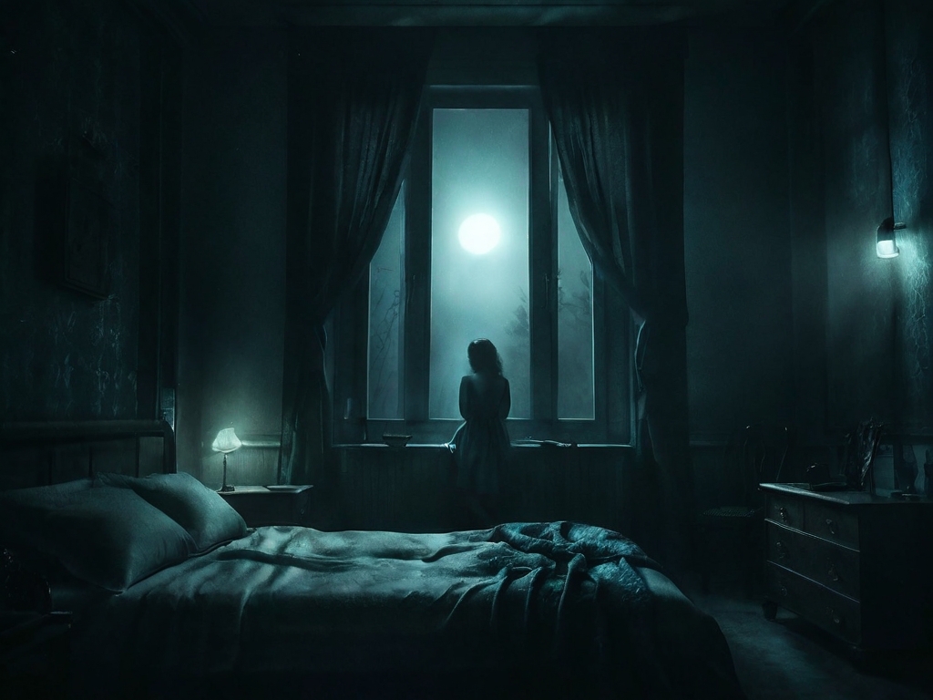 La noche entró por la ventana